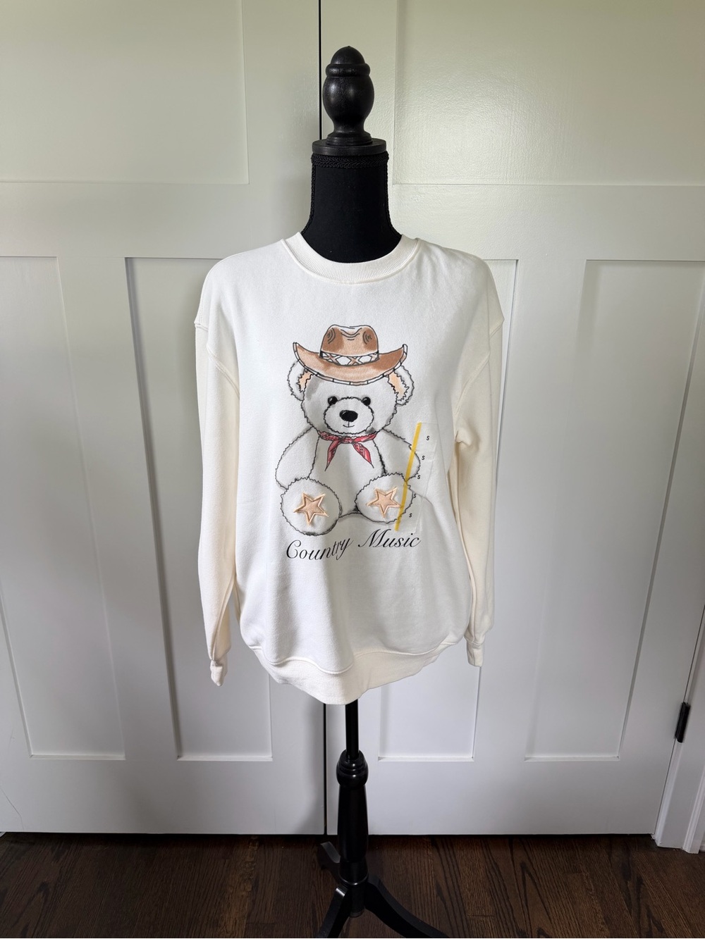 Zoe + Liv Cowboy Music Music Bear Sweatshirt (S) | NWT